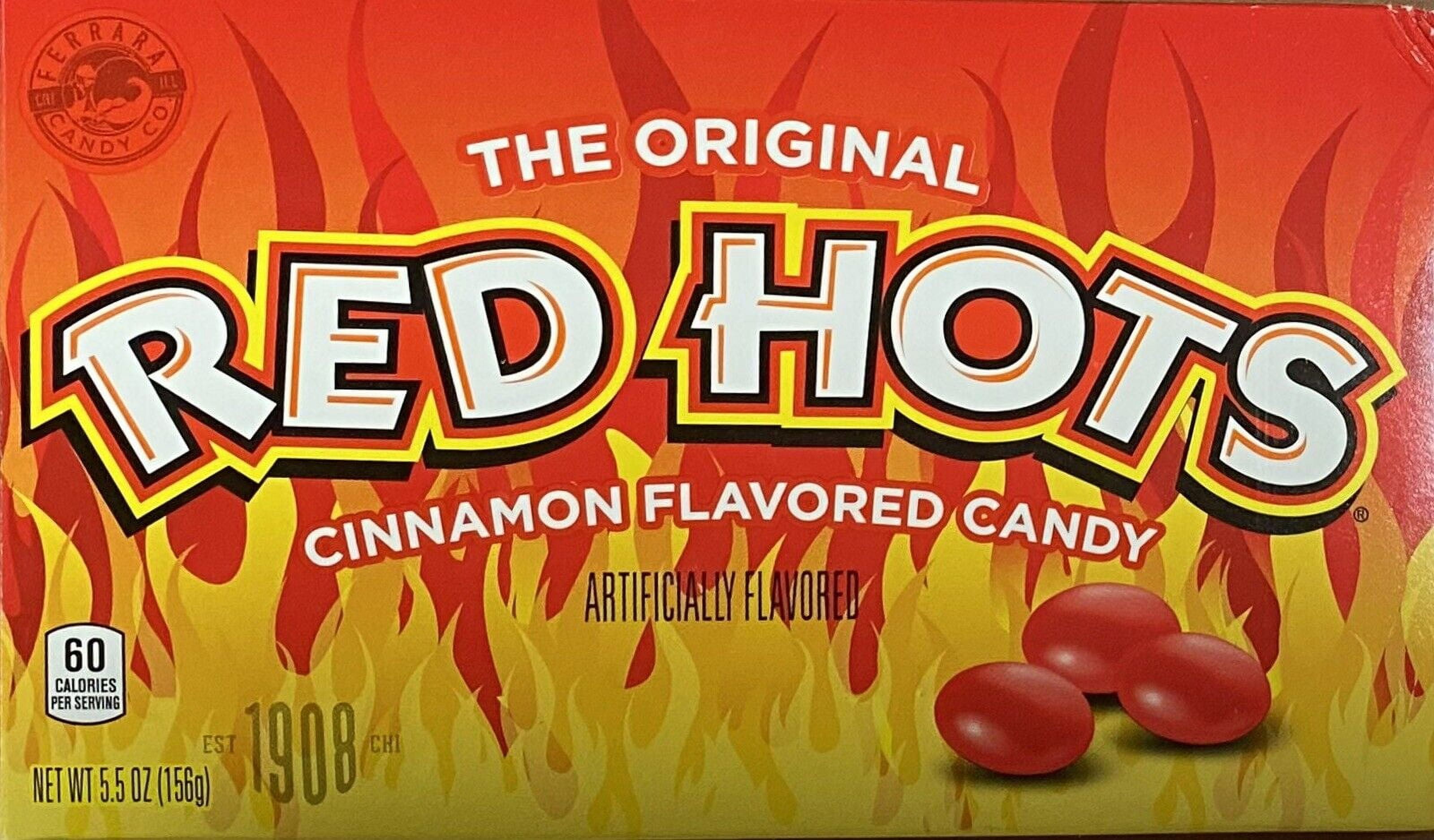 RED HOTS The Original Cinnamon Flavored Chewy Candy Theater Box 5.5 oz FREE SHP