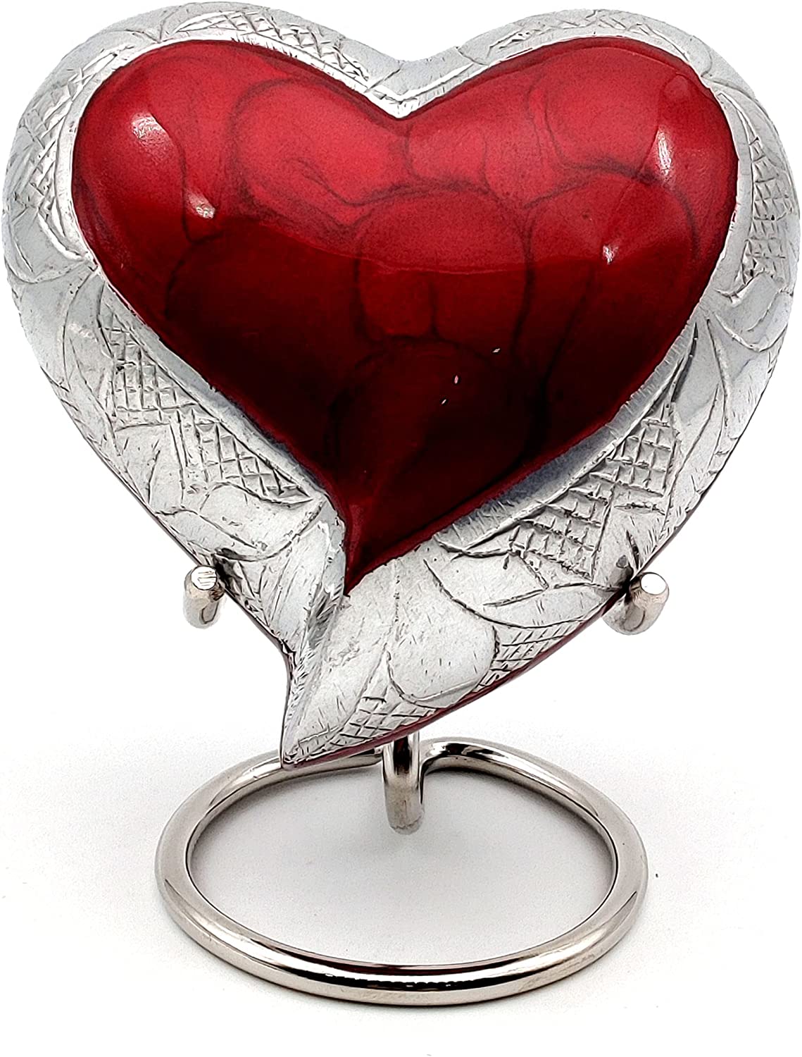 Purple Sunflower Heart Keepsake Urn Solid Brass Blue Heart Urn Sunflower Heart Keepsake Urn