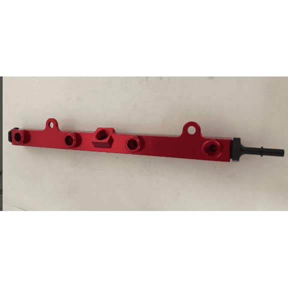 RED - Heavy Duty Aluminum FUEL RAIL, K Series, High Flow Injection, For HONDA K20 K24 RSX CIVIC SI,INTEGRA, EP3