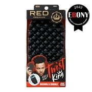 RED by Kiss Premium Bow Wow X Twist King Brush for Black Men Afro 4C Curl Hair, Durable Washable Sponge Racket for Barbers and Daily Use, Ideal for Curly, Coiled, 4C Hair