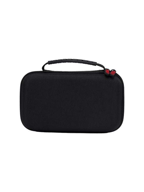 Men Grooming Portable Organizer BagTravel Pouch (Black) Organize Shaver Trimmer Clipper Hair Comb Convenient Mesh Inner Pocket, Hard Zipper, Handle, Water Resistant Exterior