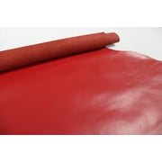 RED LEATHER HIDE Genuine Cowhide Slightly Firm Leather / 3 oz - 3.5 oz (1.2 to 1.4mm)