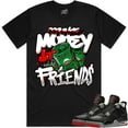 RED MAKE MONEY NOT FRIENDS Tee