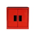 thumbnail interactive-video image 1 of Hyper Tough Mini Tool Cabinet, 11.6-Inch Steel Storage, Red, Double Doors, Non-Slip Top Mat, 1 of 7