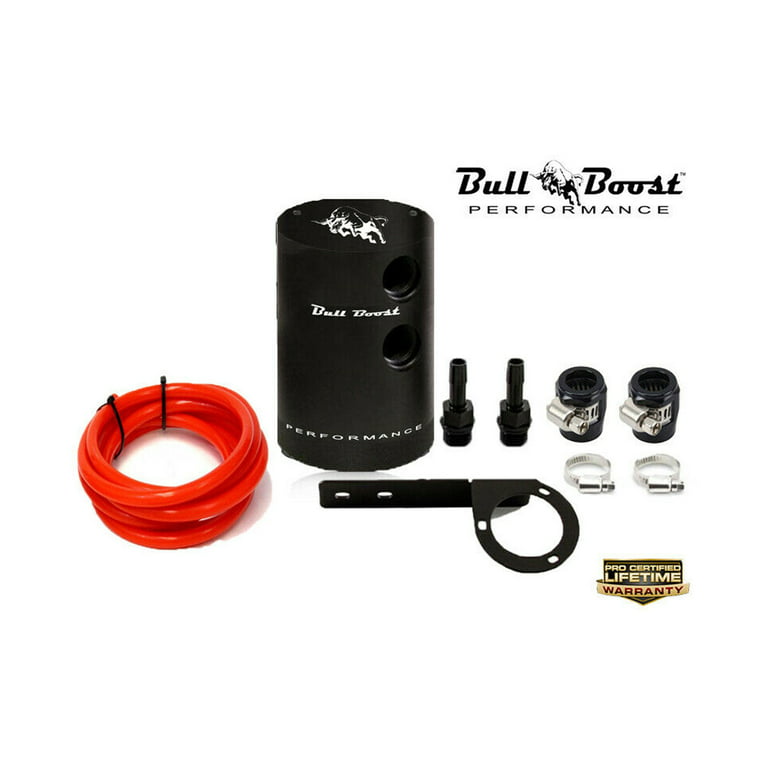 RED Micron Filtered Baffled Oil Catch Can Universal System Kit 