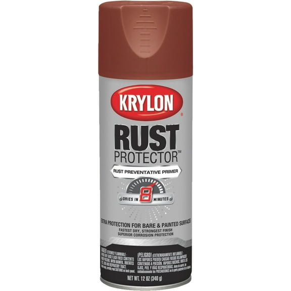 Krylon Red Oxide Spray Primer - Satin Finish - 12 oz, Red
