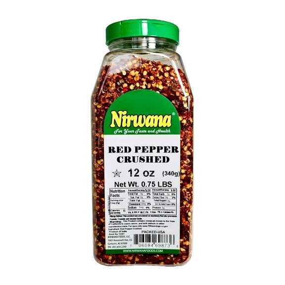 RED PEPPER CRUSHED 12 OZ JAR BY NIRWANA