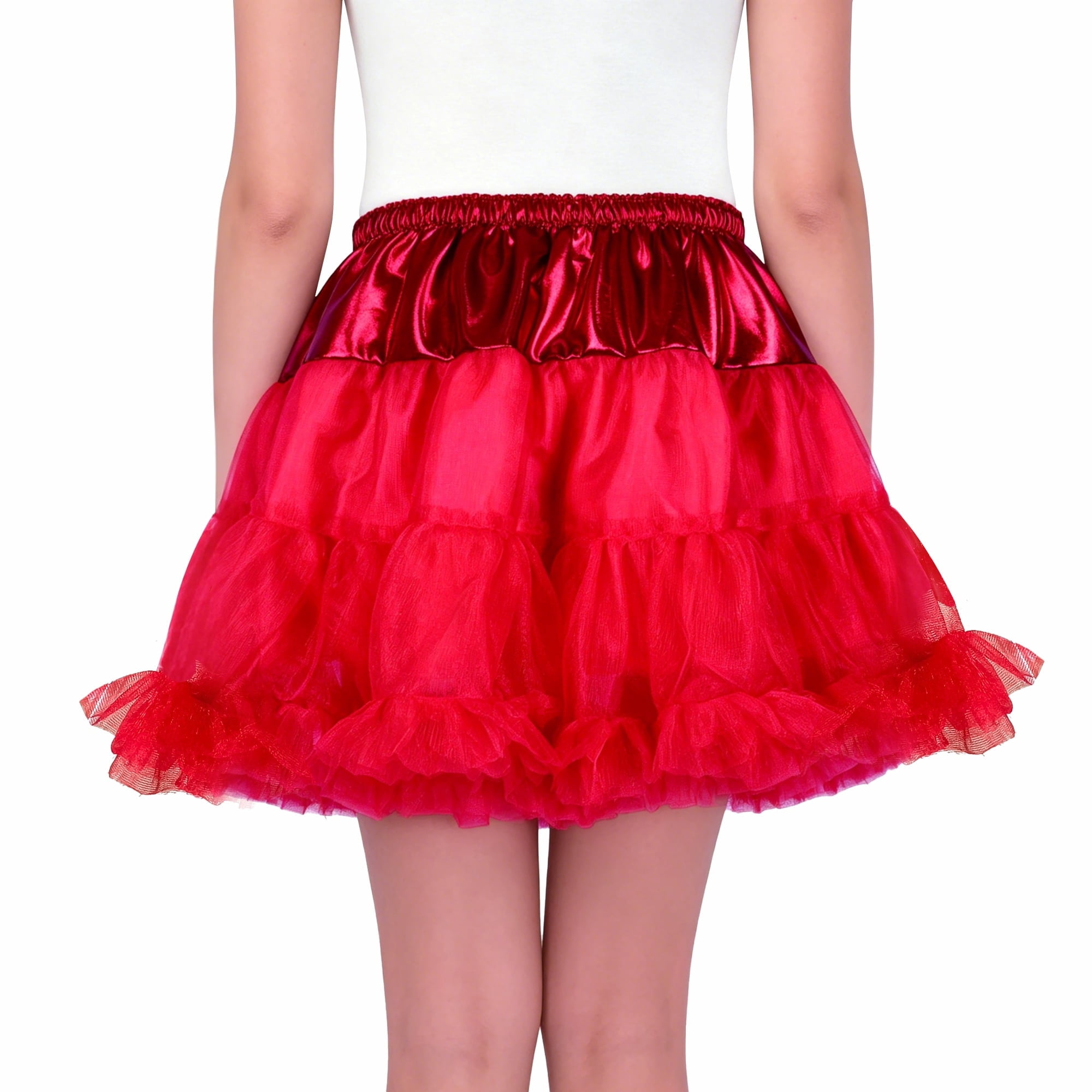 Petticoat Costume Accessory for Adults, Red, S/M, Halloween by Way To Celebrate