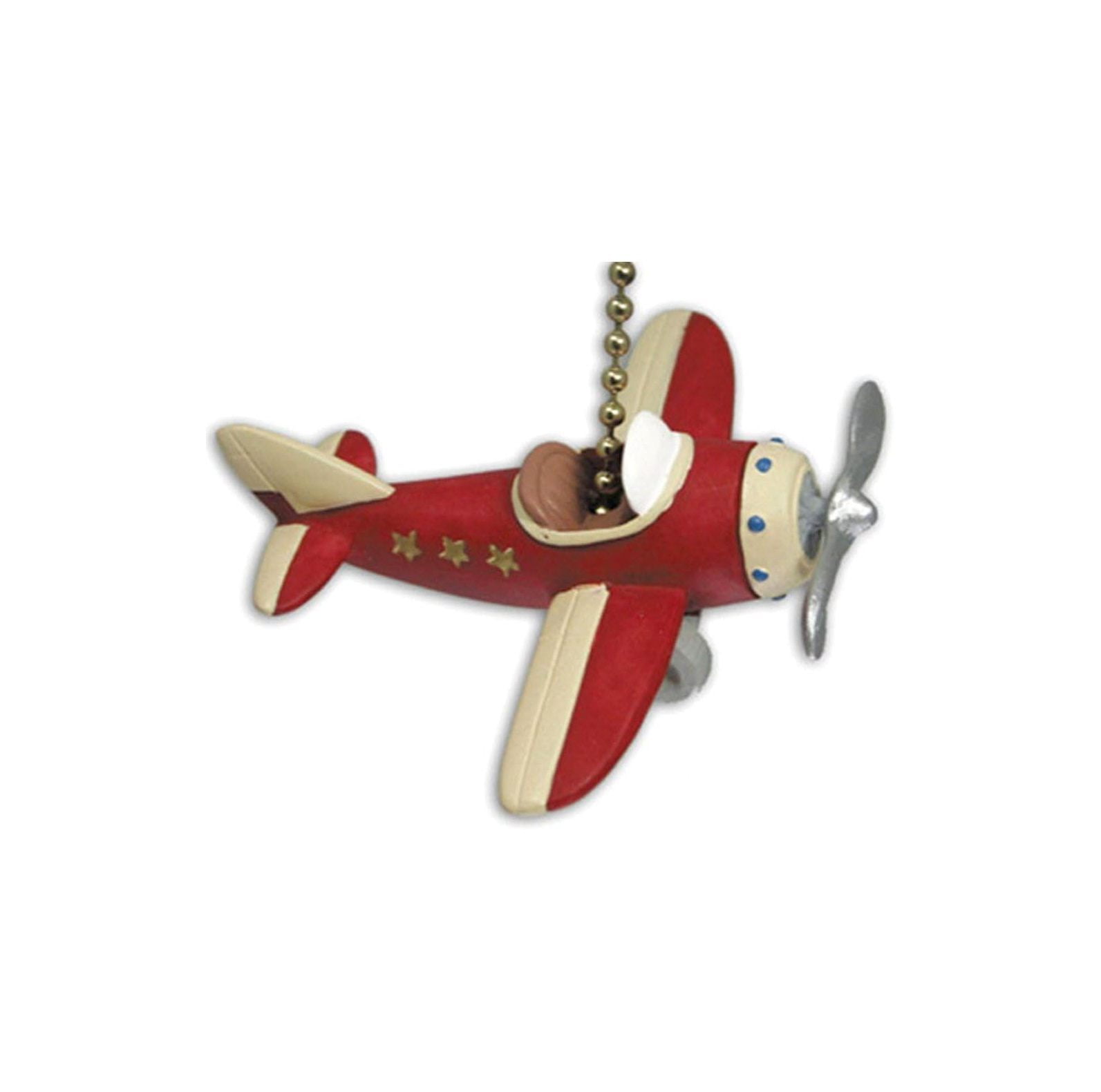 Red Plane Propeller Airplane Ceiling
