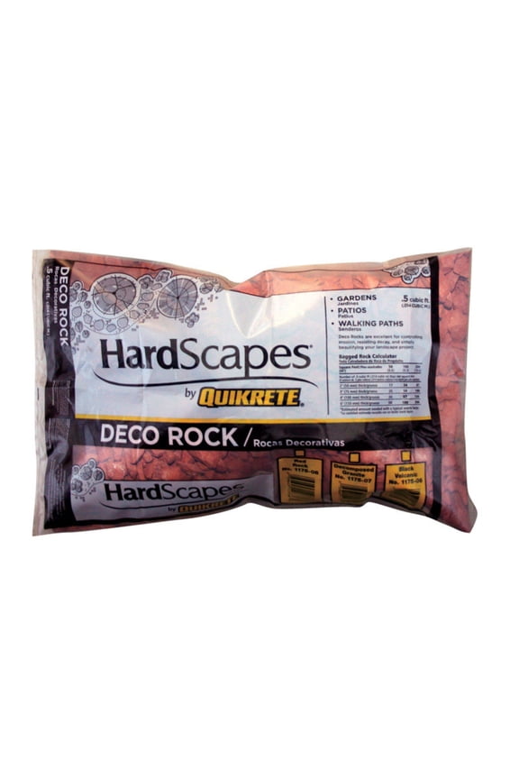 QUIKRETE COMPANIES .5CUFT Deco RED Rock 1175-08