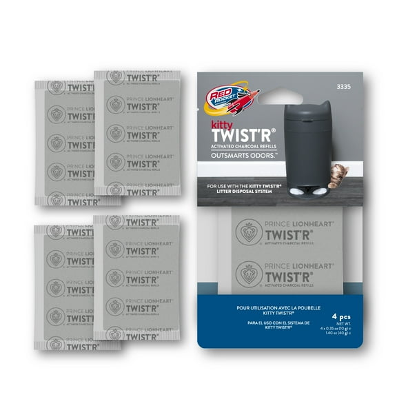 RED ROCKET CHARCOAL SACHETS 4 Pack for KITTY TWIST'R