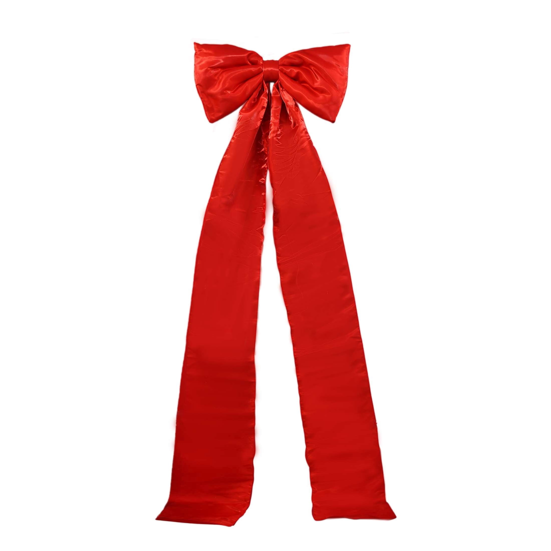 Satin Bow Christmas Tree Topper, Red, 7', by Holiday Time
