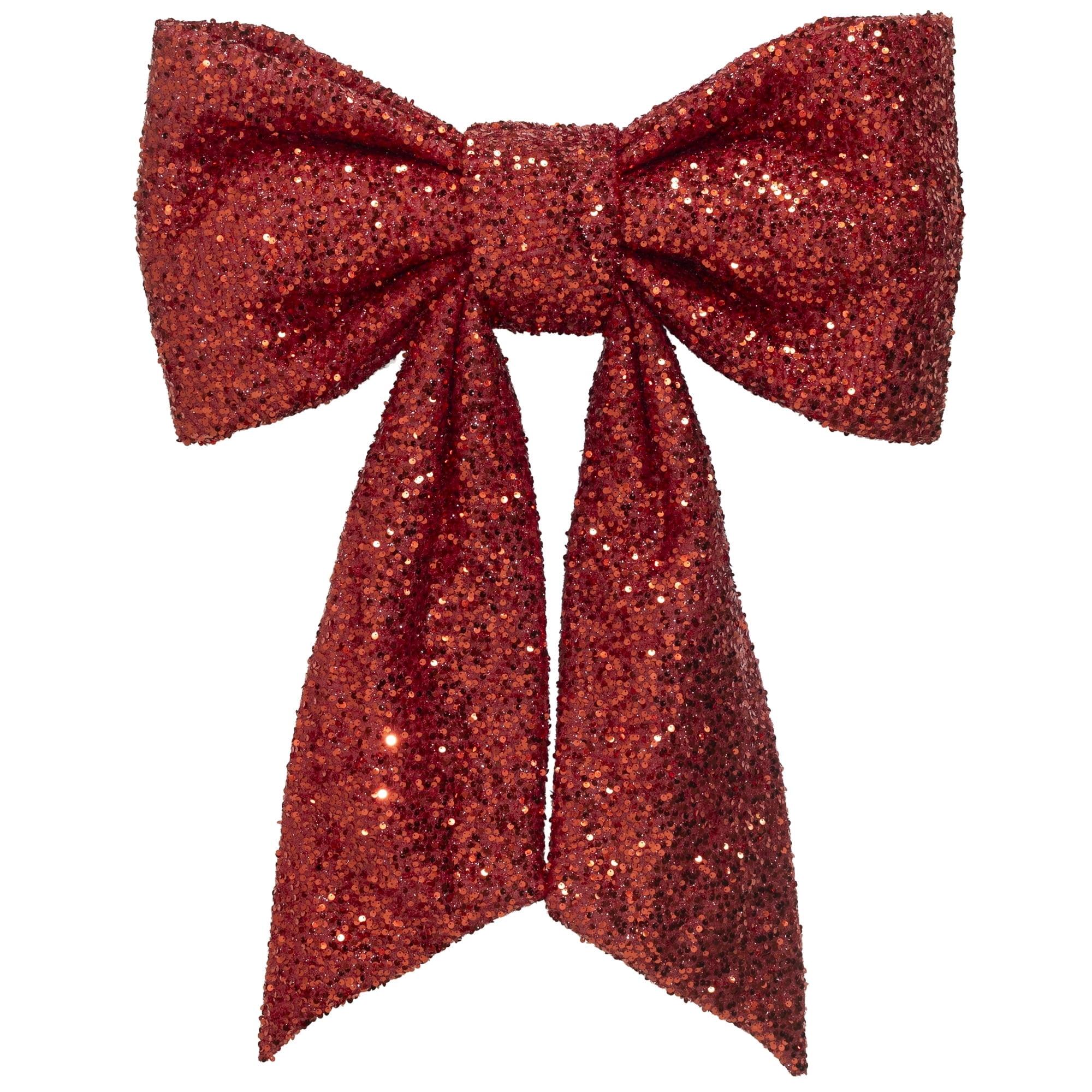 Red Sequin Decorative Christmas Bow, 28", by Holiday Time