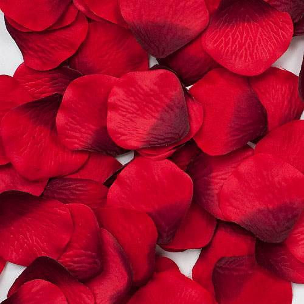 RED SILK ROSE PETALS