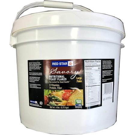 RED STAR Nutritional Large Yeast Flake, 6 Pound