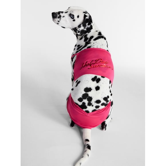 Hot Dog Summer By Megan Thee Stallion Bubblegum Barkini Dog Bikini, Pink, Small