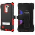 thumbnail image 1 of RED TRI-SHIELD CASE + BELT CLIP HOLSTER STAND FOR LG TRIBUTE 5 MS330/LS675/K7, 1 of 8