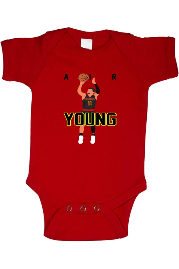 RED Trae Young Hawks AIR Baby 1 Piece