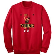 SHEDD SHIRTS RED Trae Young Hawks AIR Crew Neck Sweatshirt ADULT