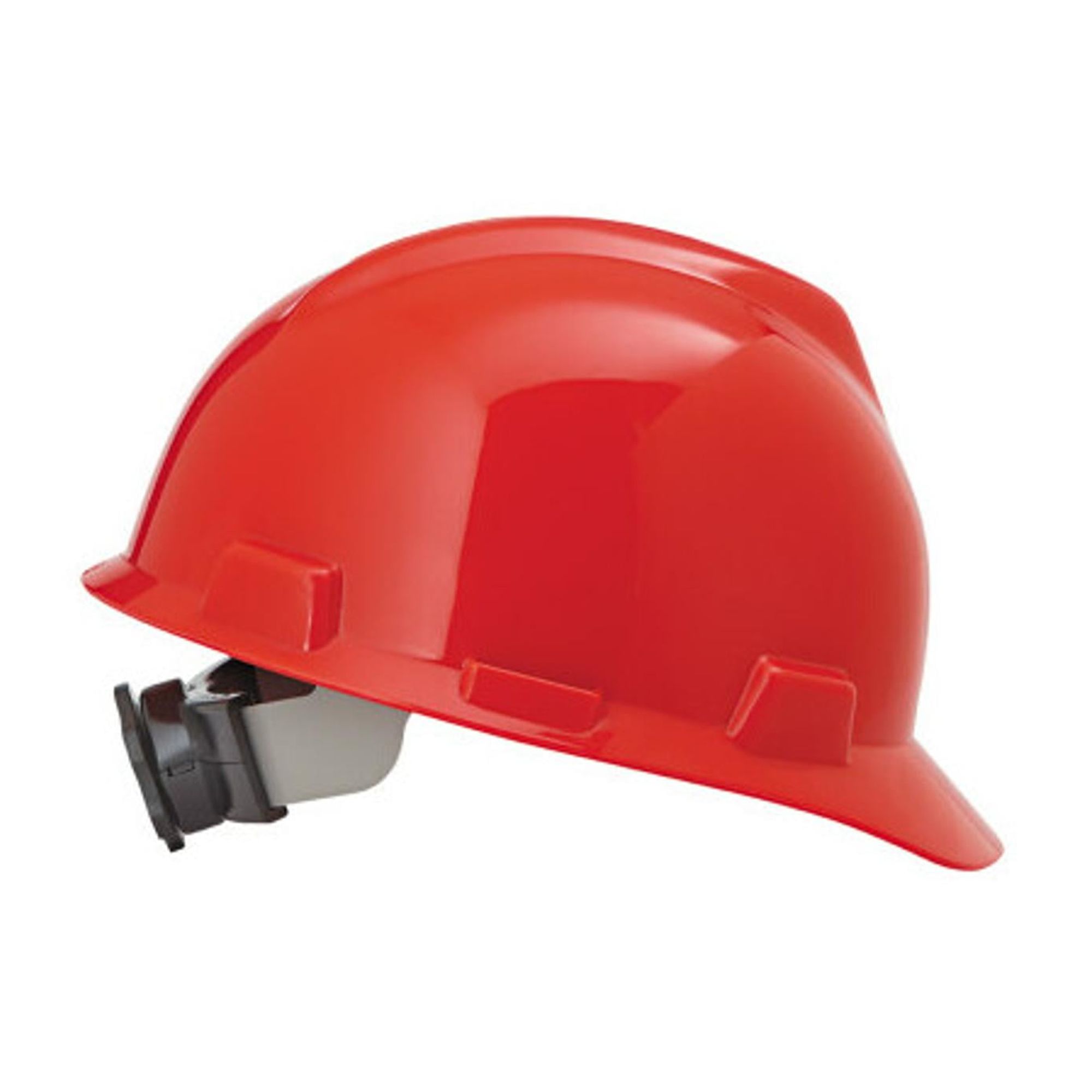 V-Gard® Slotted Hard Hat Cap, Fas-Trac® III Suspension, Red