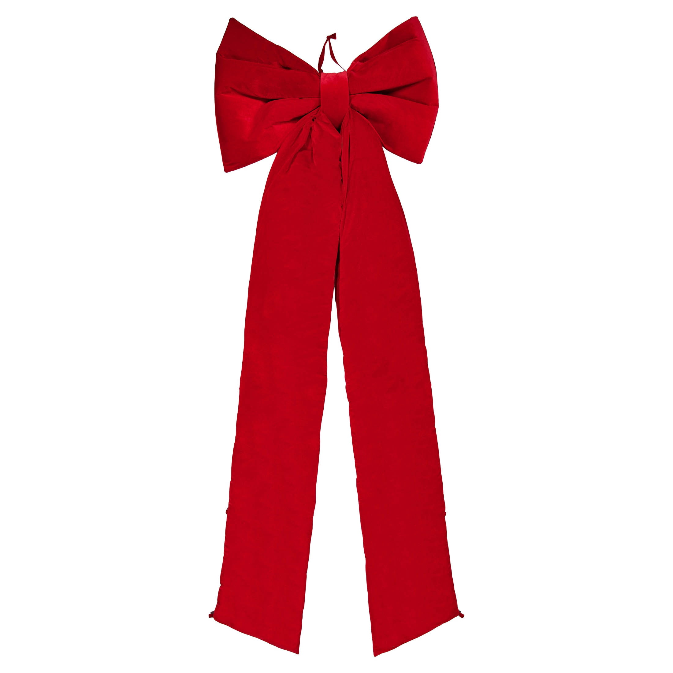 Velvet Bow Christmas Tree Topper, Red, 6.8', by Holiday Time