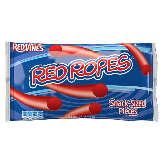 RED VINES Red Ropes Licorice Candy Pieces, Resealable 14oz