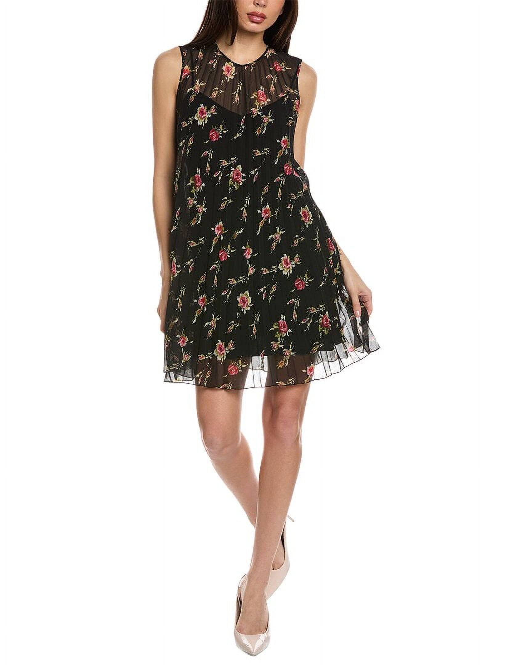 knee length dresses for ladies Irina Sequin Sleeveless Mini Dress with Black Bow main image 1
