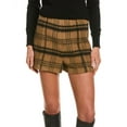 thumbnail image 1 of RED Valentino womens  Wool-Blend Short, 36, Brown, 1 of 3