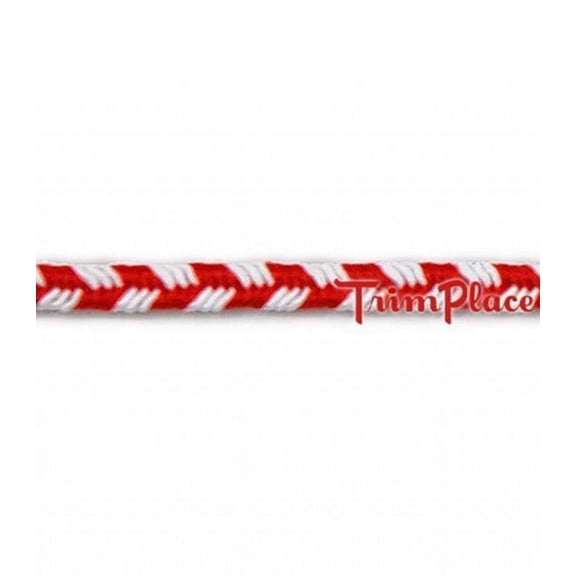 RED/WHITE 1/8 INCH SOUTACHE MINI TRIM