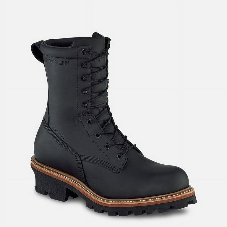RED WING MEN S 9 INCH WATERPROOF SAFETY TOE LOGGER BOOT Style 2216