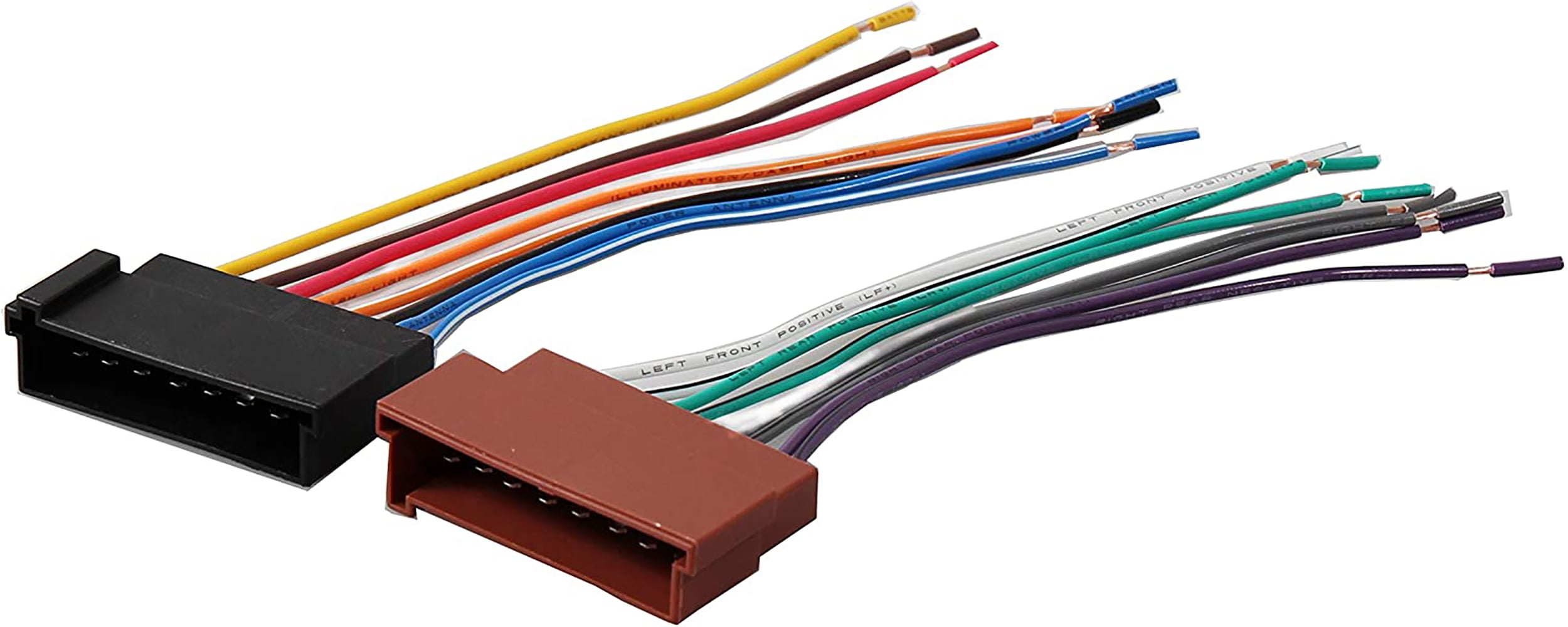 RED WOLF Aftermarket Stereo Radio Install Wiring Harness Adapter for
