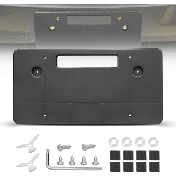 RED WOLF Car Front Bumper Black License Plate Bracket Mount Holder Compatiable with Subaru WRX Forester Crosstrek 2014-2022