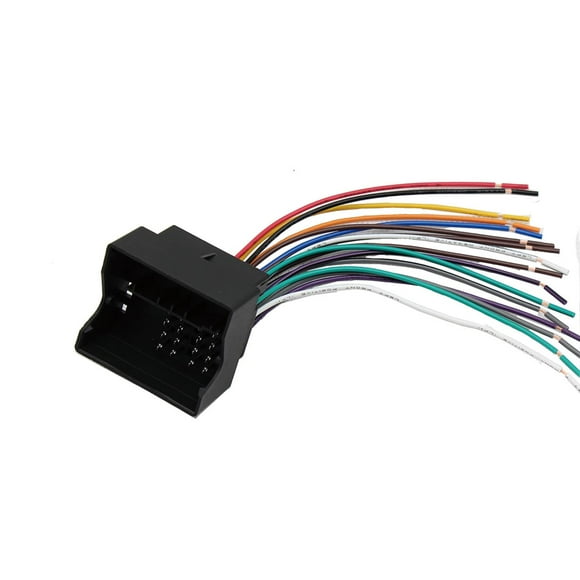 RED WOLF Stereo Radio Wiring Harness Connector  for Volkswagen VW Jetta Passat Tiguan 2004-2015 BMW 3 5 x5 2002-2006 Aftermarket to OEM Plug 70-9003