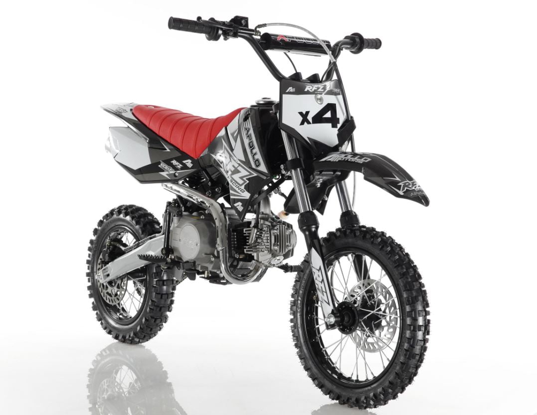 2021 Apollo DB-X4 110 Semi-Automatic Dirt Bike, RED, 4
