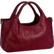 Genuine Leather Shoulder Bags Purses and Handbags for Women Satchel Designer Cross Body Hobo Medium Size Tote deal from Walmart