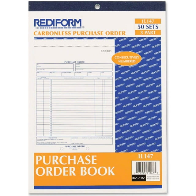 RED1L147 - Rediform Purchase Order Book - Walmart Business Supplies