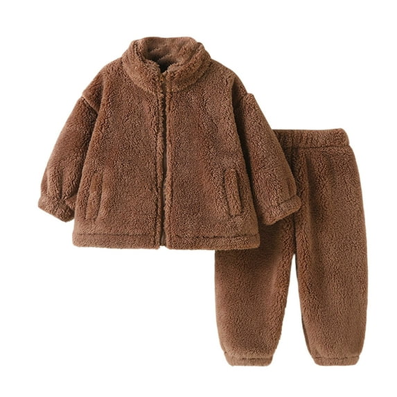 REDARER Adorable Girls Winter Outfit Cozy Two Piece Pajamas and Playwear for Baby Girl Casual Daily Wear,Kids Clothing,Size:3-4 Years