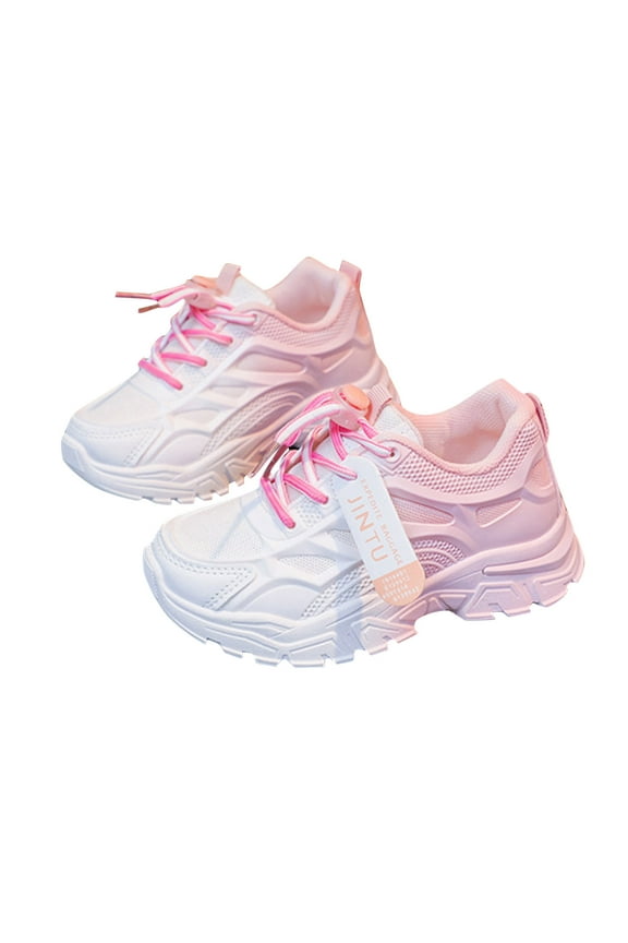 All Seasons Children Sports Shoes Boys Girls Flat Sole Non Comfortable Casual,7-8 Years