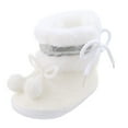 thumbnail image 1 of REDARER Baby Booties Soft Sole Flat Warm Cotton â Non- First Walk Shoes for Toddlers & Newborns, Unisex Winter Short Boots,Color:White,Size:12-15 Months, 1 of 6