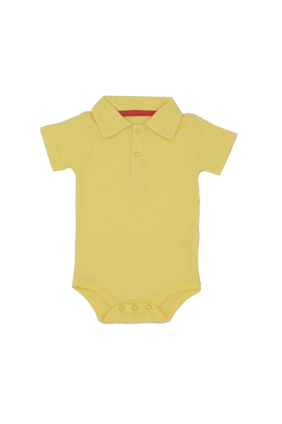 Baby Boys Polo Romper, Short-Sleeve Gentleman Bodysuit with Contrast Collar for & ,0-3 Months