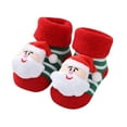 thumbnail image 1 of REDARER Baby Christmas Socks Santa Snowman Knit Design, Cute Plush Figure Socks for Toddlers, Non-Slip First Walkers,Size:One Size, 1 of 4