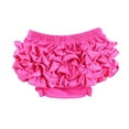thumbnail image 1 of Baby Covers for Girls Ruffle for Toddler Girls Solid Color Cover Baby Girl Shorts Underwear,Color:Hot Pink Size:12-24 Months, 1 of 2