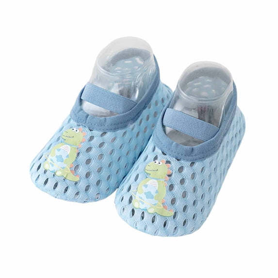 REDARER Baby Dinosaur Print Mesh Sock Shoes, Breathable Non- Footwear for Outdoor Play & Everyday Wear,M