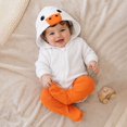 thumbnail image 1 of REDARER Baby Hooded Romper 2 Piece Set Zipper Animal Bodysuit with Matching Socks for Holiday Party Photo ,6-12 Months, 1 of 8