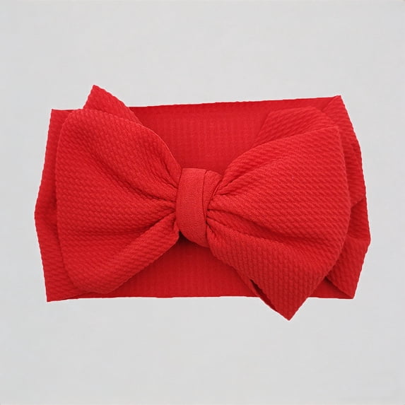 REDARER Baby Girls Big Bow Headwrap Soft Elastic Textured Headband for Toddler Hair Accessory,One Size