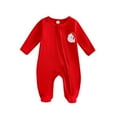 thumbnail image 1 of REDARER Baby Girls Romper - Long Sleeve Christmas Jumpsuit for Infants, Soft Playwear for Holiday Outings,Size:3-6 Months, 1 of 8