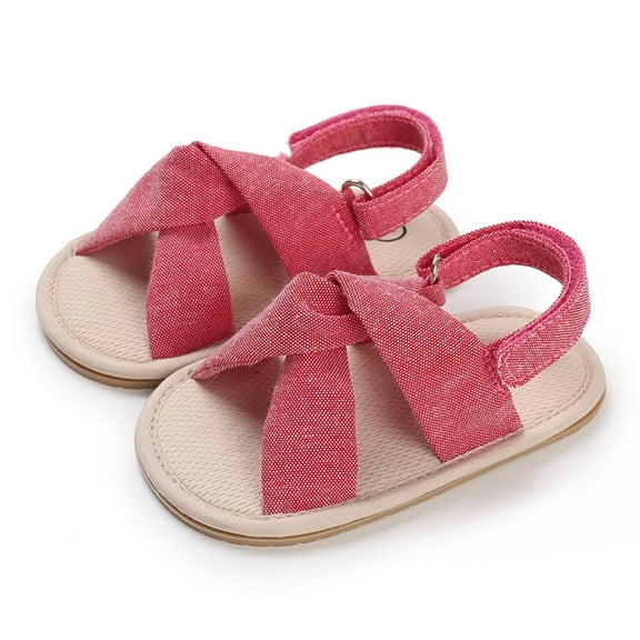 REDARER Baby Girls Sandals Summer Shoes Outdoor First Waler Girls Shoes for Summer,Size 0-6 Months