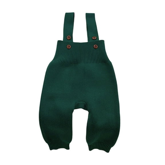 REDARER Baby Knit Overalls Adjustable Straps Jumpsuit Soft Outfit Boys Girls Autumn Wear,Size:0-3 Months