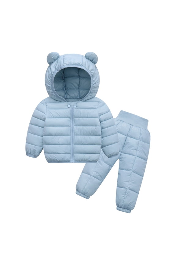 Baby Lightweight Padded Coat, Autumn Winter Jacket, Cotton Outerwear, Kids Sets Clothes, for Size 18-24 Months
