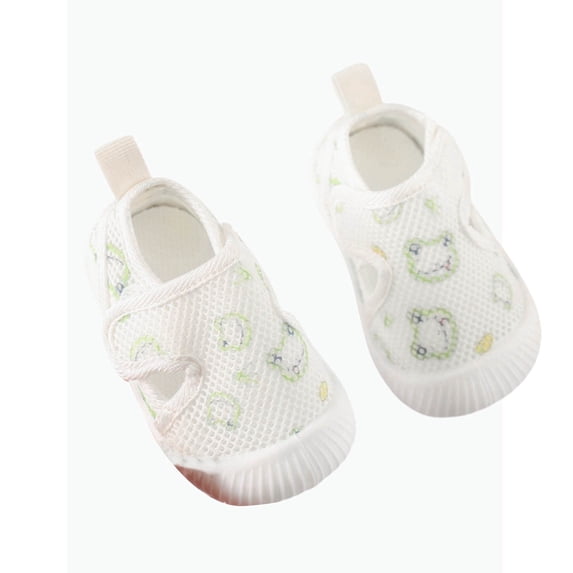 REDARER Baby Mesh Breathable Cartoon Print First Walker Shoes Non- Sneakers for Boys Girls Spring Summer,21-25 Months